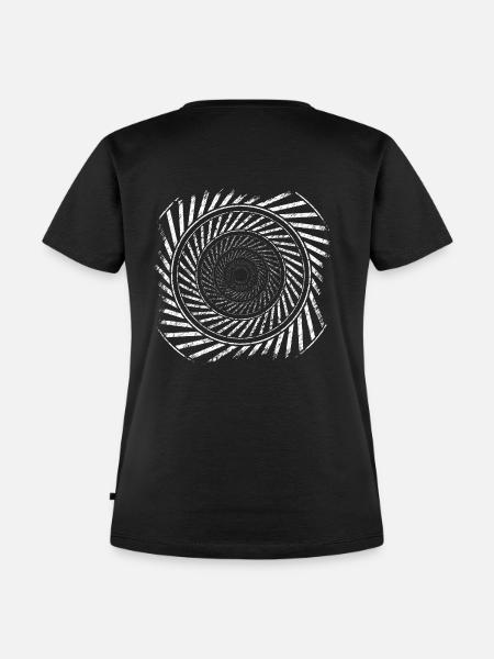 23K19spiral - Frauen Premium Bio T-Shirt - Schwarz