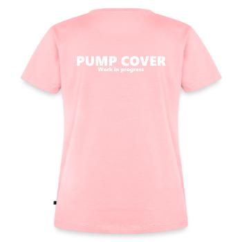 Pump cover - Women's Premium Organic T-shirt - rose - Back - AI Model Female 172 dark (172cm)