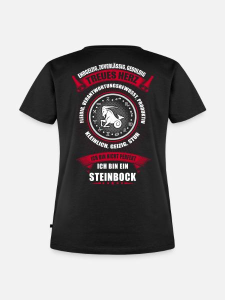 Steinbock Sternzeichen Horoskop - Frauen Premium Bio T-Shirt - Schwarz