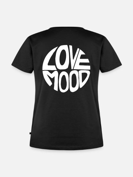 Love Mood - Frauen Premium Bio T-Shirt - Schwarz