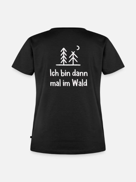 Wald Waldarbeiter Holzfäller - Frauen Premium Bio T-Shirt - Schwarz