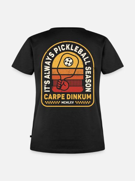 It's Always Pickleball Season - Frauen Premium Bio T-Shirt - Schwarz
