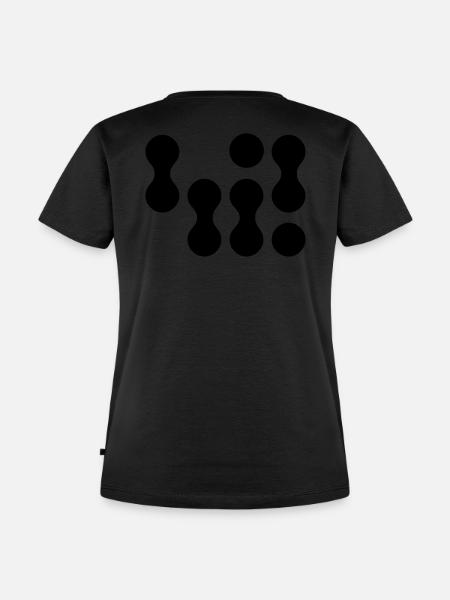 42 (weißer Text) - Frauen Premium Bio T-Shirt - Schwarz
