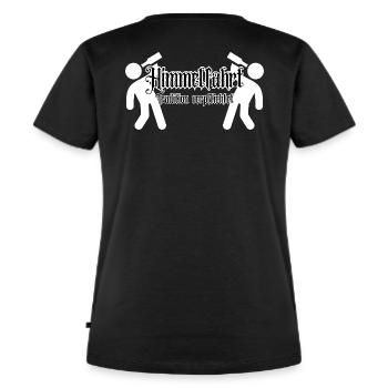 Männertag Vatertag Himmelfahrt - Frauen Premium Bio T-Shirt - Schwarz - Hinten - Selfina (174cm)