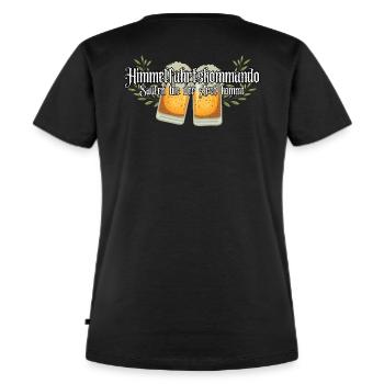 Männertag Vatertag Himmelfahrt - Frauen Premium Bio T-Shirt - Schwarz - Hinten - Selfina (174cm)