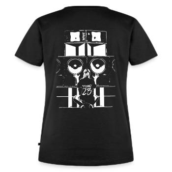 Tekno 23 Soundsystem - T-shirt Premium bio Femme - noir - Dos - Selfina (174cm)