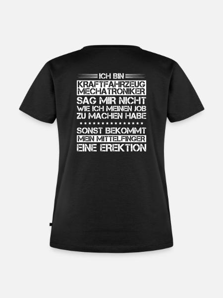 KFZ-Mechatroniker/Kraftfahrzeugmechatroniker/Autos - Frauen Premium Bio T-Shirt - Schwarz