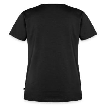 Seeking Discomfort - Frauen Premium Bio T-Shirt - Schwarz - Hinten - Selfina (174cm)