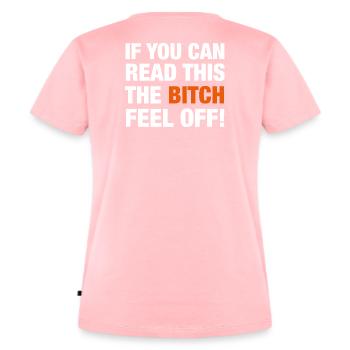 Passager à moto - T-shirt Premium bio Femme - rose - Dos - AI Model Female 172 dark (172cm)