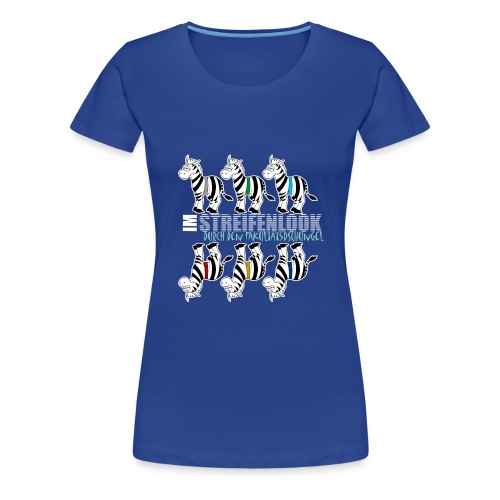 Streifenlook - Frauen Premium T-Shirt