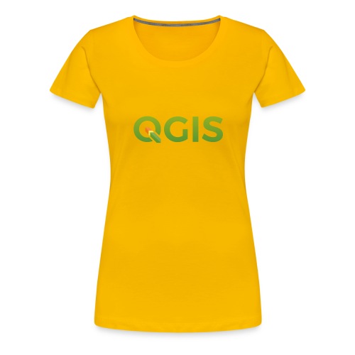 QGIS text logo - Women's Premium T-Shirt
