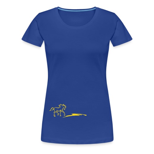 Pferd und Strich - Frauen Premium T-Shirt