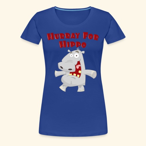 Toddlers & Kids Happy Hippo T Shirt - Women's Premium T-Shirt