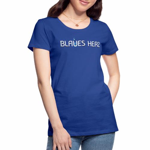 Blaues Herz Logo - Frauen Premium T-Shirt
