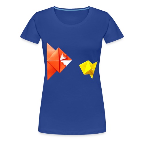 Origami Piranha and Fish - Fish - Pesce - Peixe - Women's Premium T-Shirt