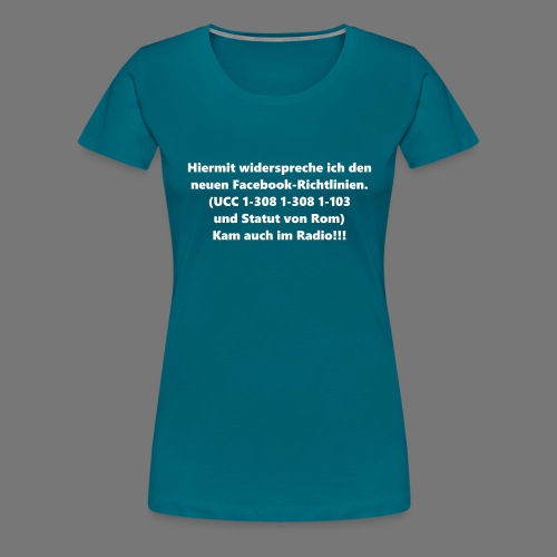 Facebook-AGB - Männer - Frauen Premium T-Shirt
