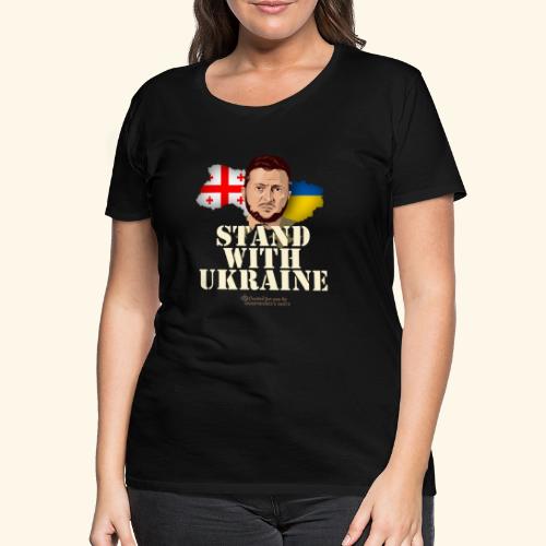 Ukraine Georgien Selenskyj - Frauen Premium T-Shirt