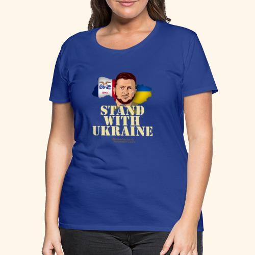 Ukraine Iowa Unterstützer Merch Design - Frauen Premium T-Shirt