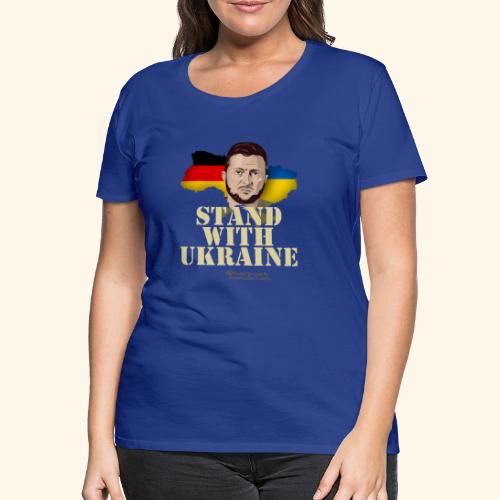Ukraine Deutschland T-Shirt Design - Frauen Premium T-Shirt