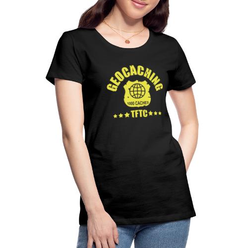 geocaching - 1000 caches - TFTC / 1 color - Frauen Premium T-Shirt