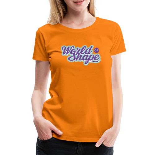 World of Shape logo - Premium-T-shirt dam