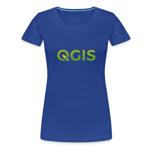 QGIS text logo - Women's Premium T-Shirt