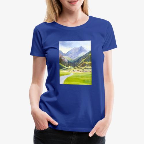 Gebirgslandschaft - Frauen Premium T-Shirt