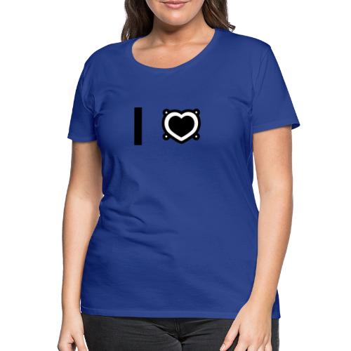 I heart, I love - Lautsprecher, Box, Musik2 2c - Frauen Premium T-Shirt
