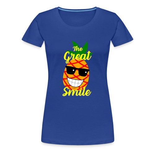 The Great Smile ananas printti - Naisten premium t-paita