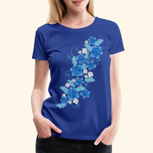 Niebieski ogród - Koszulka damska Premium