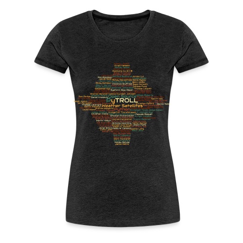 Pytroll wordcloud march 2019 - Women's Premium T-Shirt
