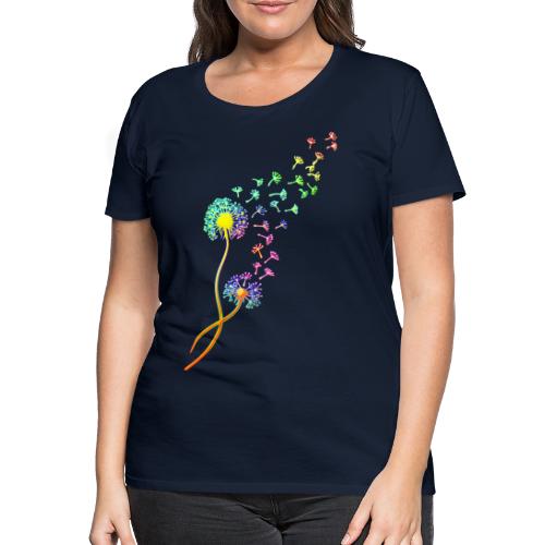 Pusteblume, Löwenzahn, Blumen, Blume, Frühling - Frauen Premium T-Shirt