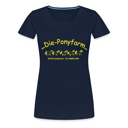 Logo Pofa gelb - Frauen Premium T-Shirt