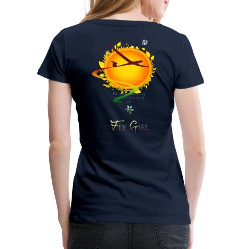 Premium Edition FlyGirl (Front & Back) - Frauen Premium T-Shirt