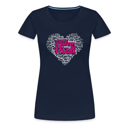 Herzl: Pfälzer Mädl - Frauen Premium T-Shirt