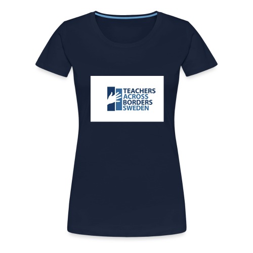 Teachers across borders logga - Premium-T-shirt dam