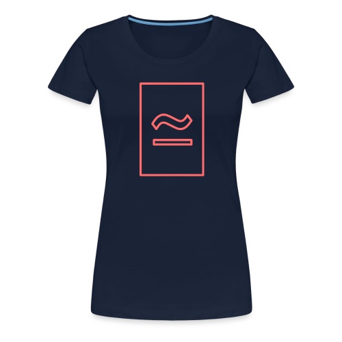The Commercial Logo (Salmon Outline) - Women's Premium T-Shirt
