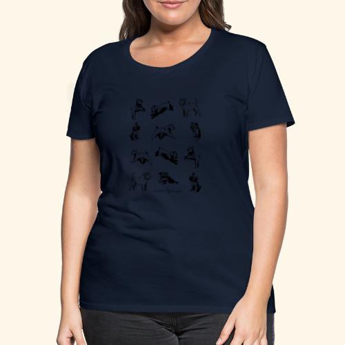 Brussels Griffon pattern - T-shirt Premium Femme
