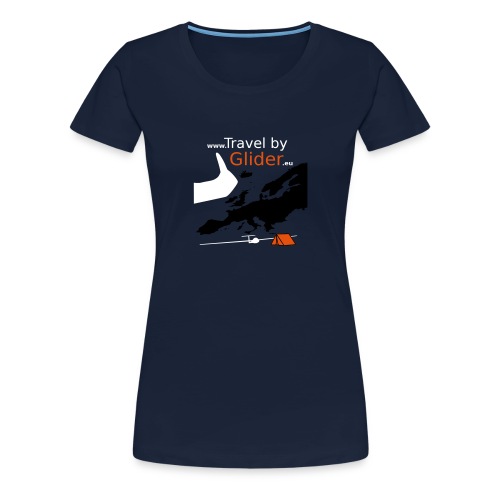 TravelByGlider_Shirt_Logo - Frauen Premium T-Shirt