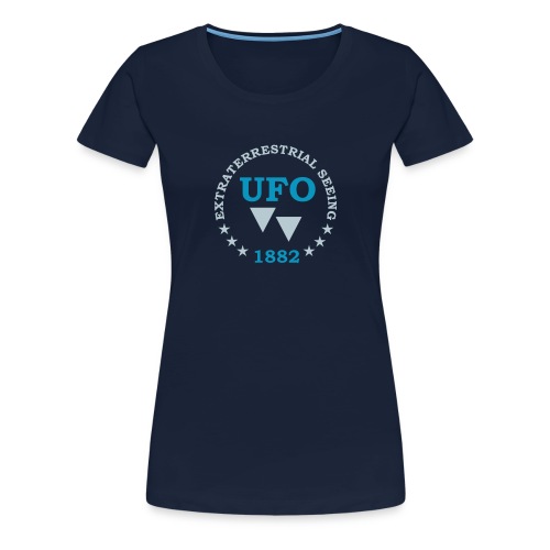 UFO 1882 Udenjordisk Seeing - Dame premium T-shirt