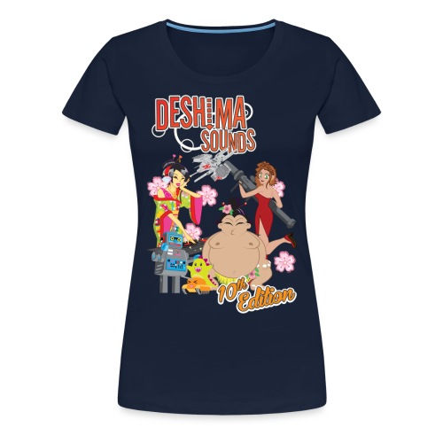 Deshima Sounds 10 2013 - Vrouwen Premium T-shirt