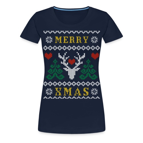 Ruma ei niin ruma joulu -design - Naisten premium t-paita