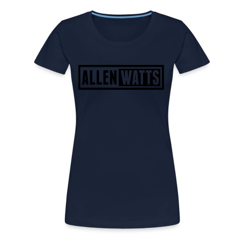 ALLEN WATTS LOGO DARK - Vrouwen Premium T-shirt