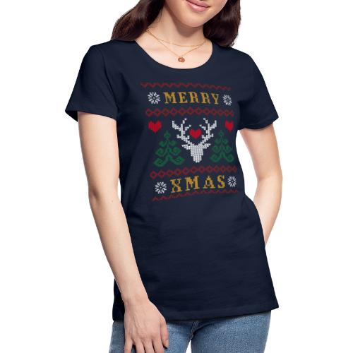 Ruma ei ruma joulu asuste - Naisten premium t-paita
