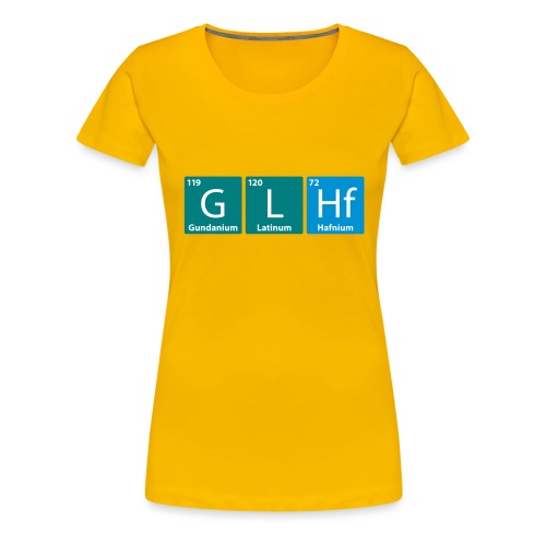 GLHF - Periodic Table version - Premium-T-shirt dam
