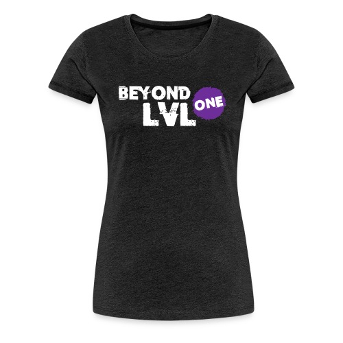 Beyond LVL One Logo Weiss - Frauen Premium T-Shirt