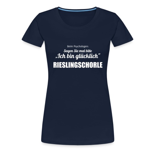 Riesling vs. Psychologe - Frauen Premium T-Shirt