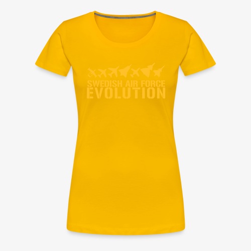 Swedish Air Force Evolution - Premium-T-shirt dam