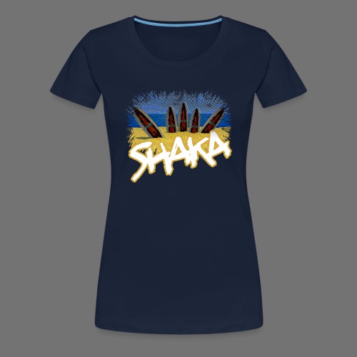 Shaka (elva grad) - Premium-T-shirt dam