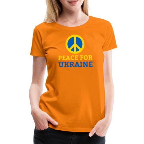 Peace for Ukraine Frieden Support Solidarität - Frauen Premium T-Shirt